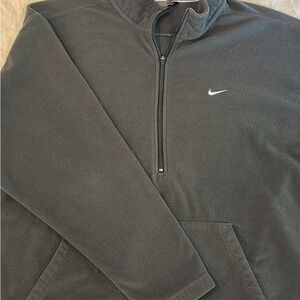 Vintage Nike Gray Fleece Quarter-Zip Pullover